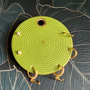 ANTHROPOLOGY Monogram Demi Fine Earrings Set - Letter C